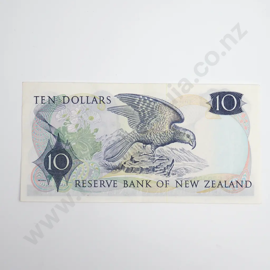Hardie Type I 10 Dollars Banknote, ND(1977-81), P.166d, Almost Uncirculated, CV $125 Image 1++