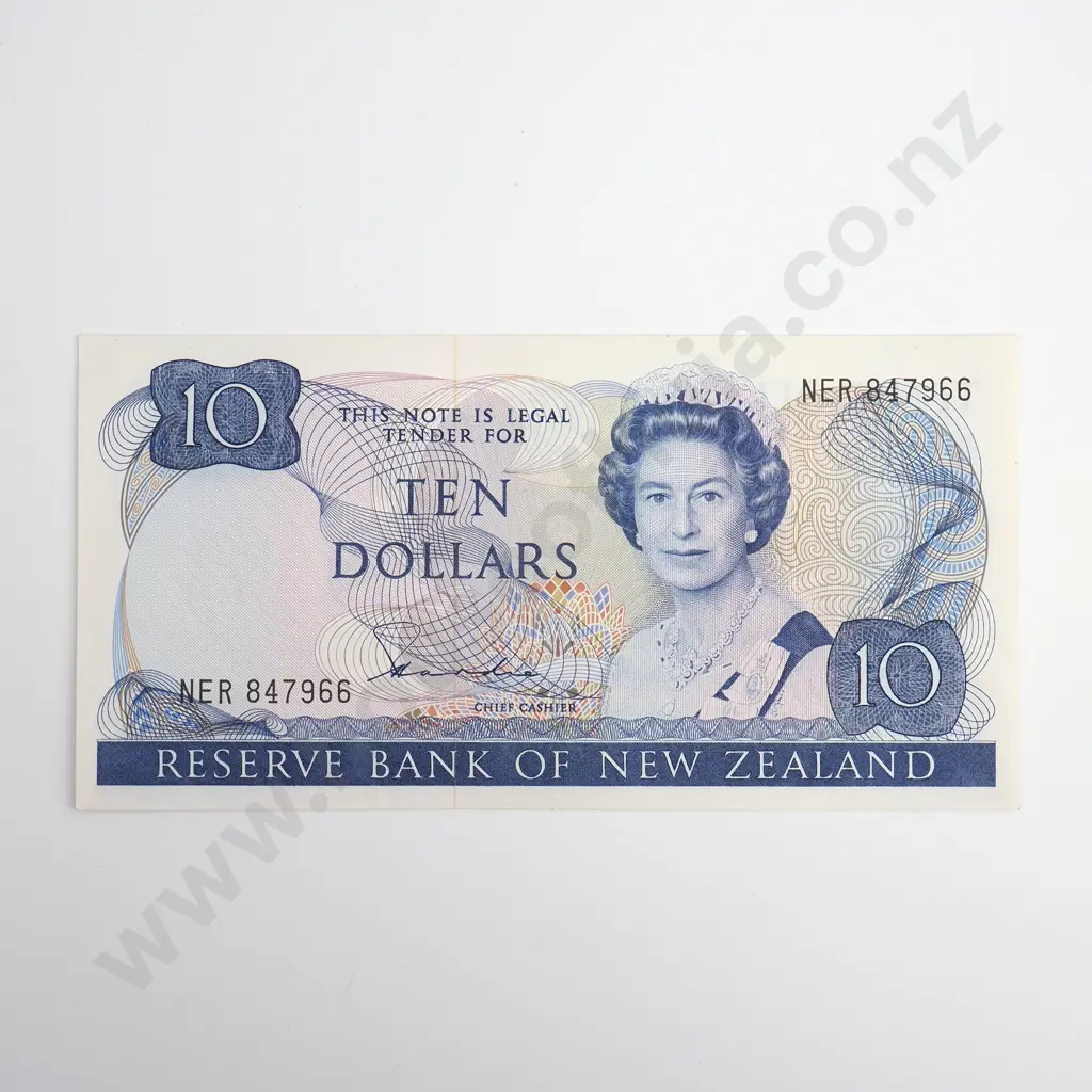 Hardie Type II 10 Dollars Banknote, Prefix NER, Uncirculated, CV $90 Image 1++