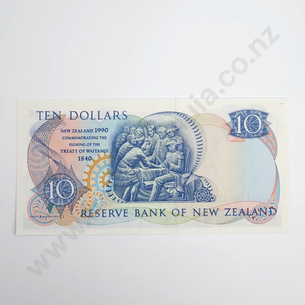 Brash 10 Dollars Banknote, 1990, Prefix AAA, Almost Uncirculated, CV $27 Image 1++