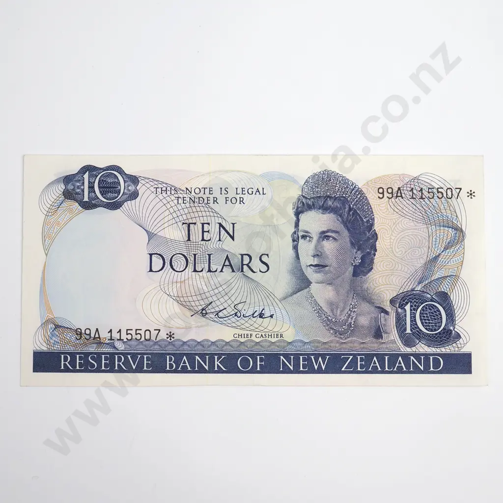 Wilks Star Note 10 Dollars Banknote, ND(1968-75), P.166b, Good Very Fine, CV $300 Image 1++
