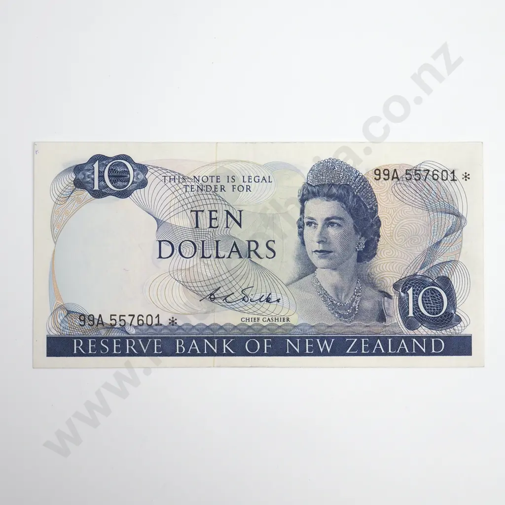 Wilks Star Note 10 Dollars Banknote, ND(1968-75), P.166b, Extremely Fine, CV $400 Image 1++