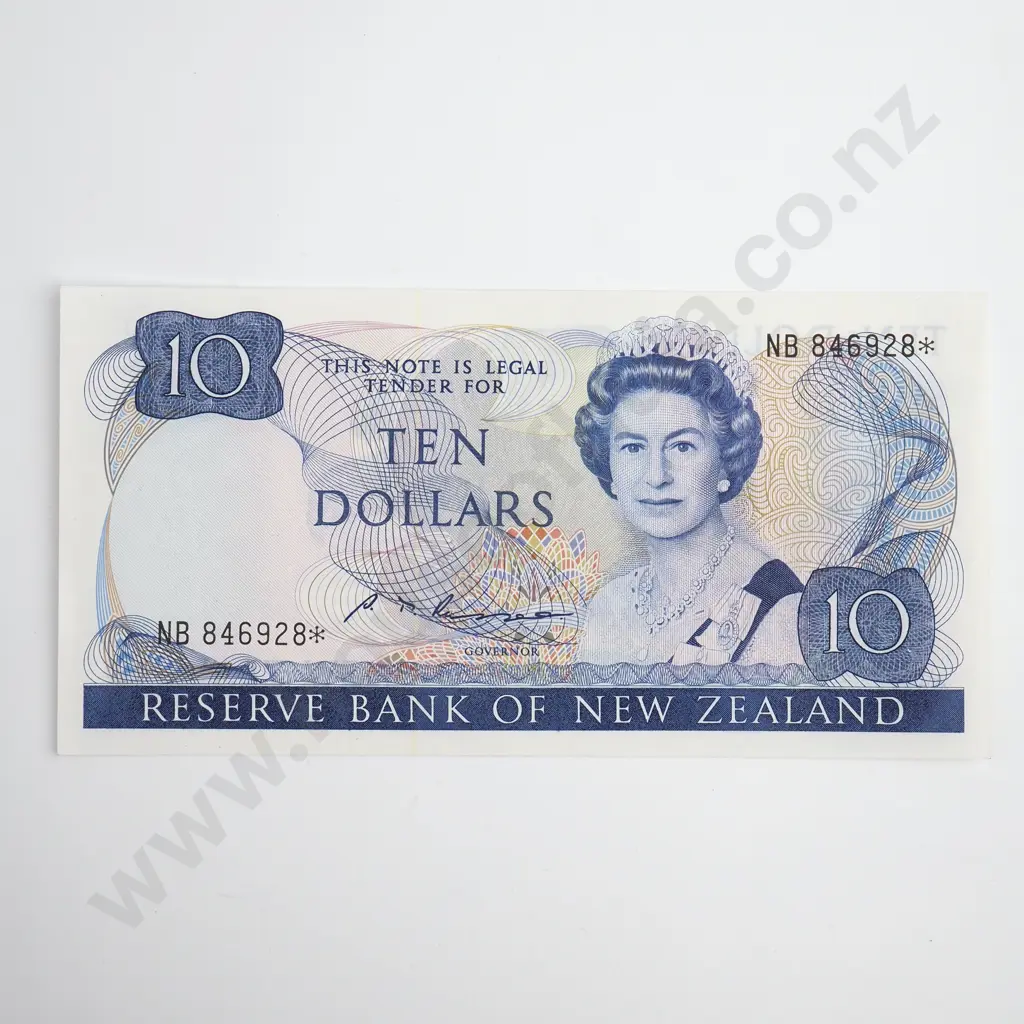 Russell Star Note 10 Dollars Banknote, ND(1985-89), P.172b, Uncirculated, CV $300 Image 1++