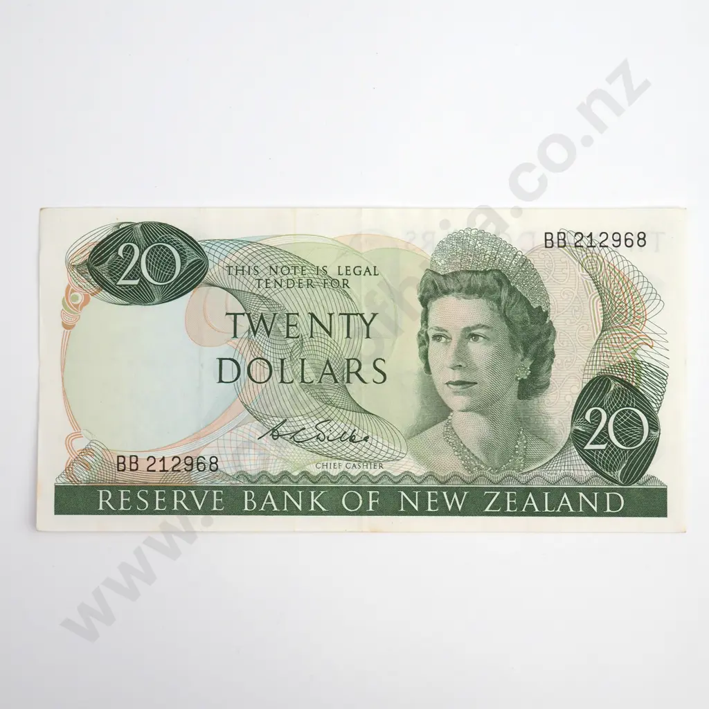 Wilks 20 Dollars Banknote, Prefix BB, Very Fine, CV $90 Image 1++