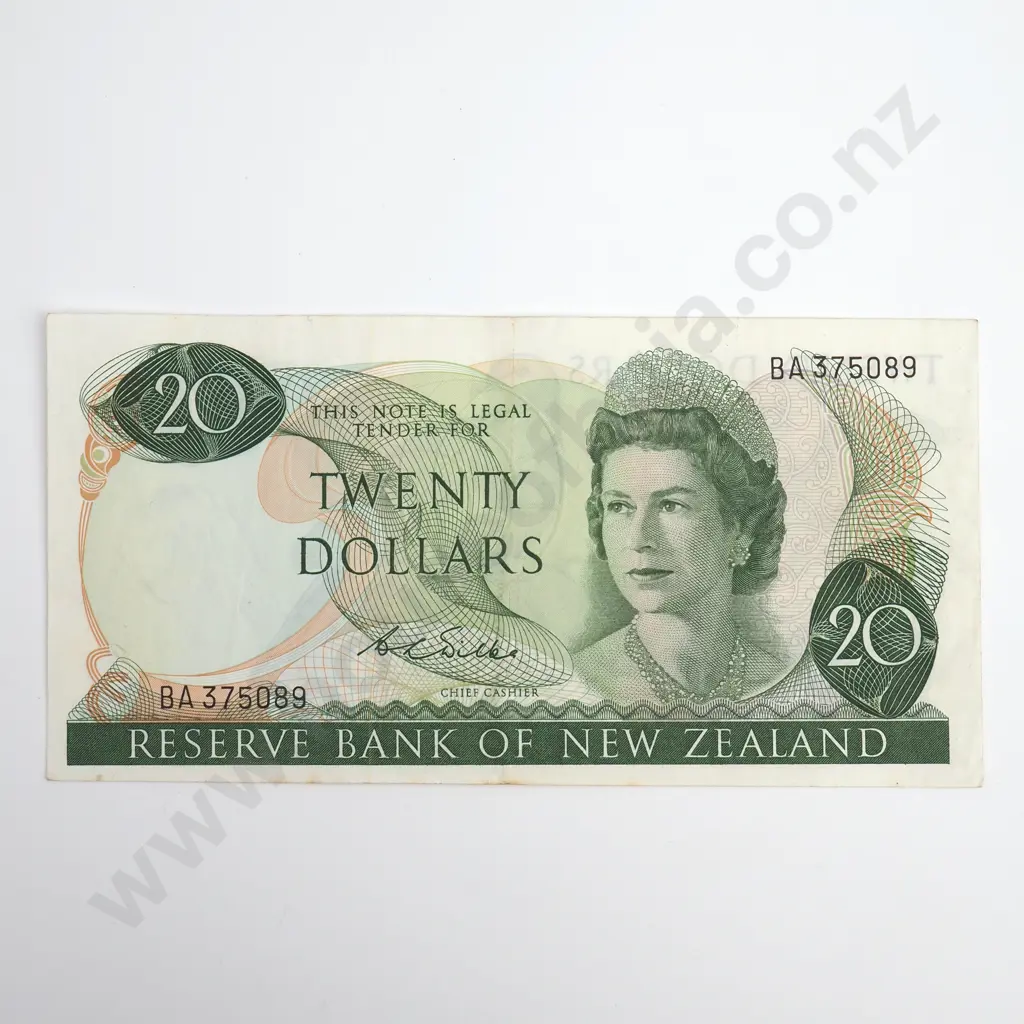 Wilks 20 Dollars Banknote, Prefix BA, Very Fine, CV $90 Image 1++