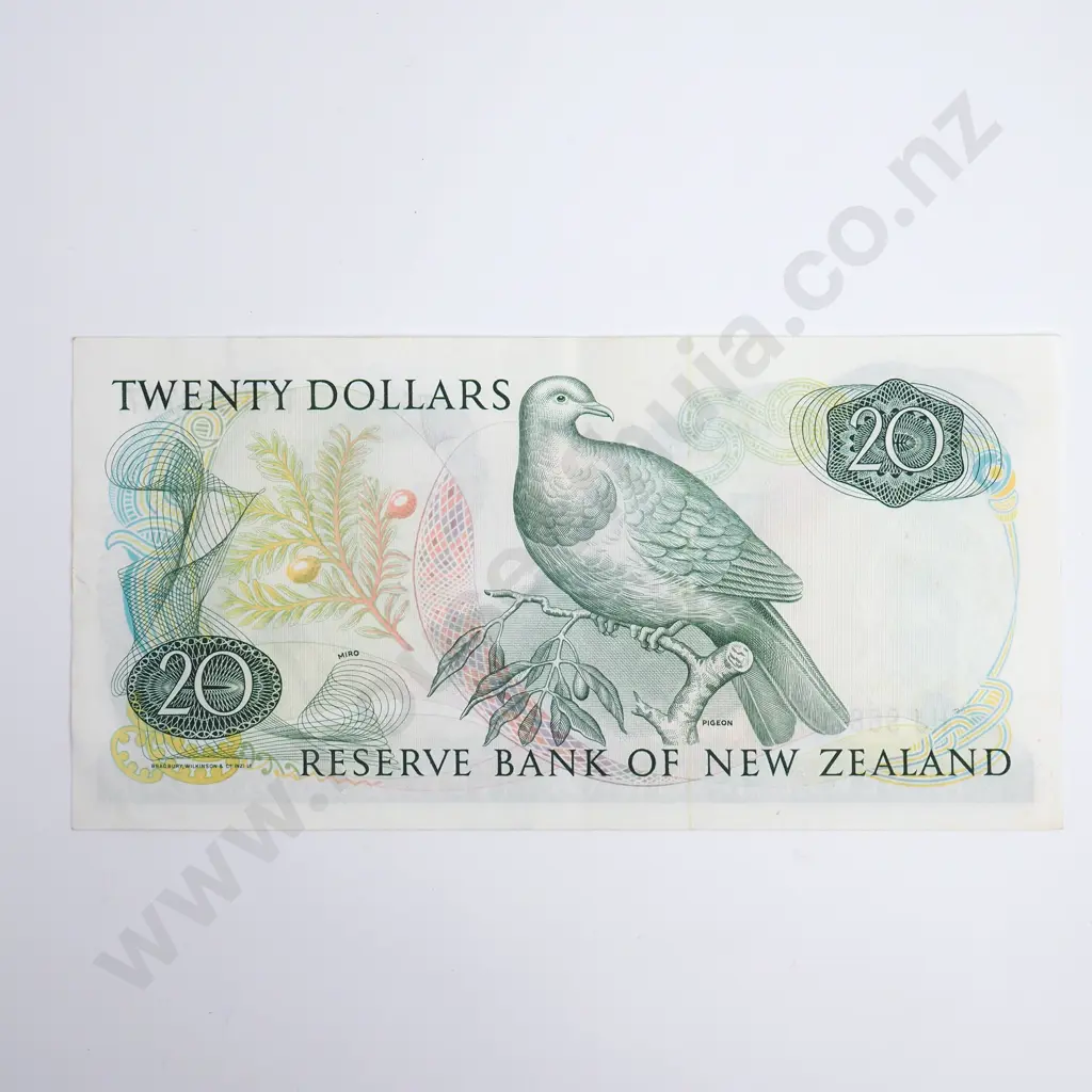 Russell 20 Dollars Banknote, Prefix THJ, Almost Uncirculated, CV $100 Image 1++