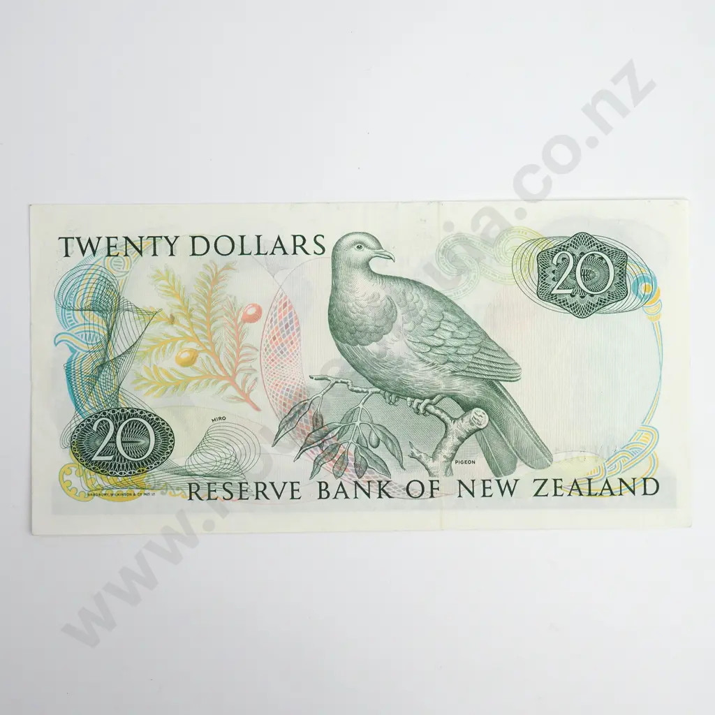 Russell 20 Dollars Banknote, Prefix THN, Almost Uncirculated, CV $100 Image 1++