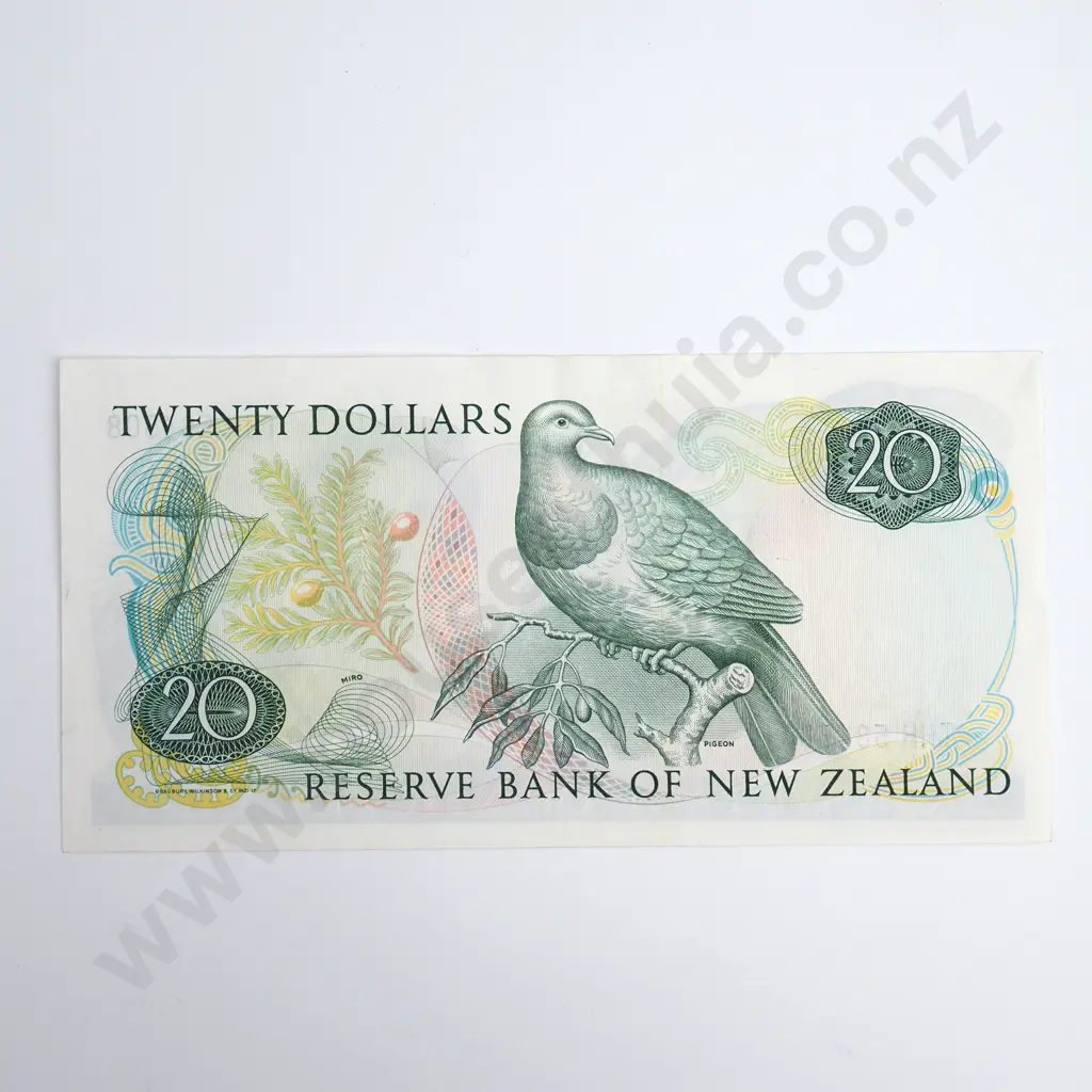 Russell 20 Dollars Banknote, Prefix THH, Almost Uncirculated, CV $100 Image 1++