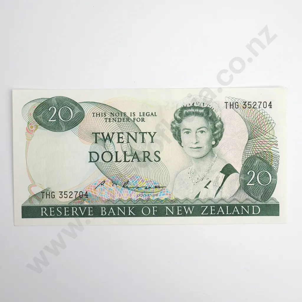 Russell 20 Dollars Banknote, Prefix THG, Uncirculated, CV $140 Image 1++