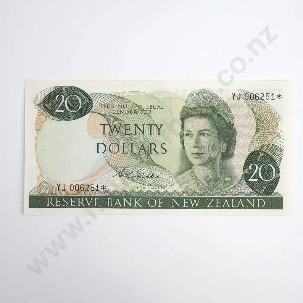 Wilks Star Note 20 Dollars Banknote, ND(1968-75), P.167b, Virtually Uncirculated, CV $1000 Image 1++