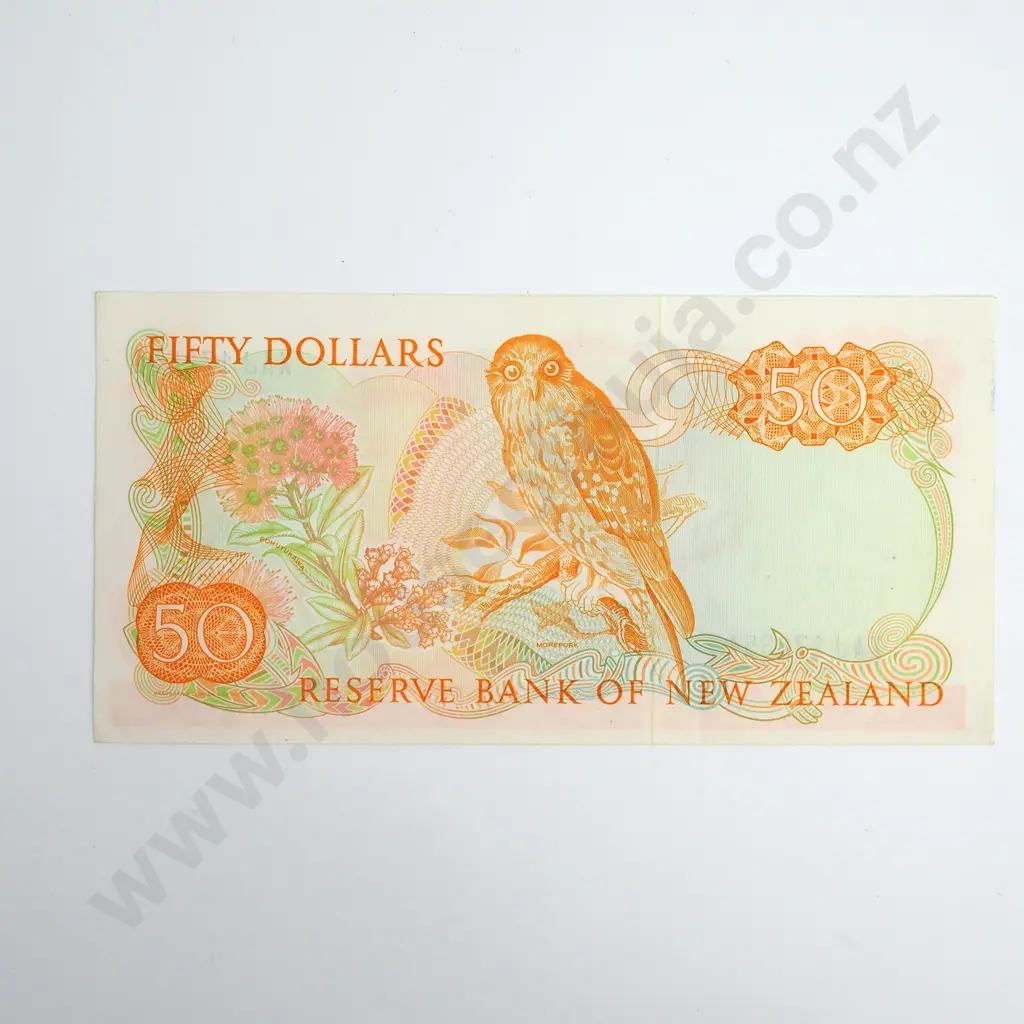 Hardie Type II 50 Dollars Banknote, Prefix XAJ, Almost Uncirculated, CV $500 Image 1++