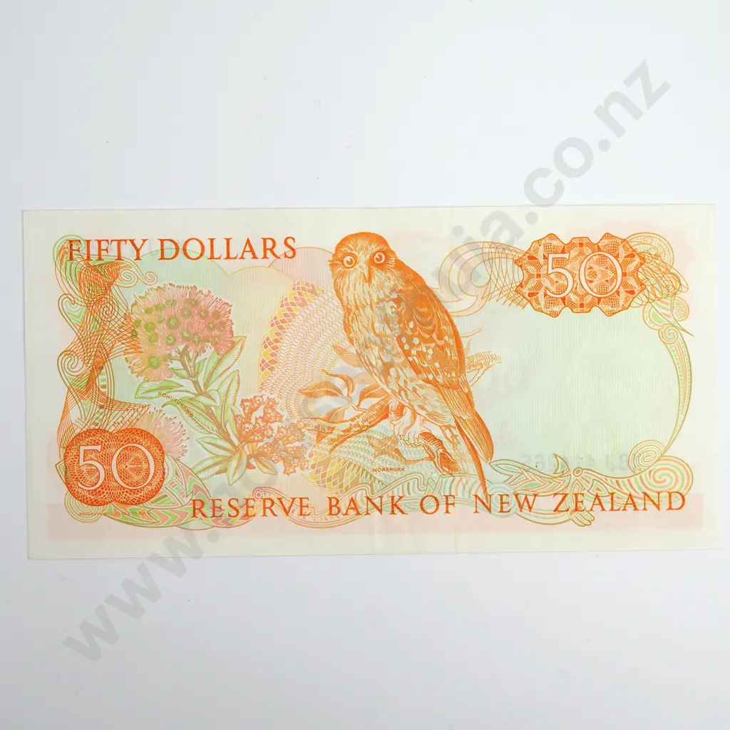 Brash Type I 50 Dollars Banknote, 1st Prefix, ND(1989-92), P.174b, Extremely Fine, CV $350 Image 1++