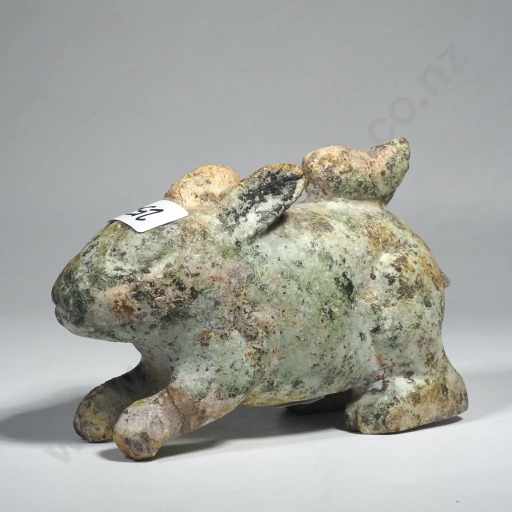 Ancient Chinese Stone Carving, Possibly Depicting a Rabbit Image 1++