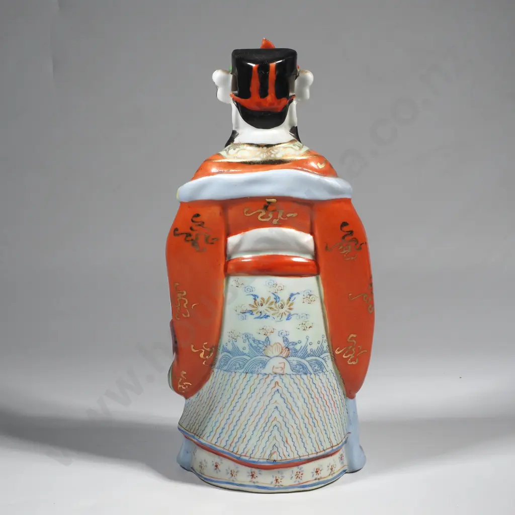 Vintage Chinese Porcelain Immortal Stature - Lu Xing Image 1++