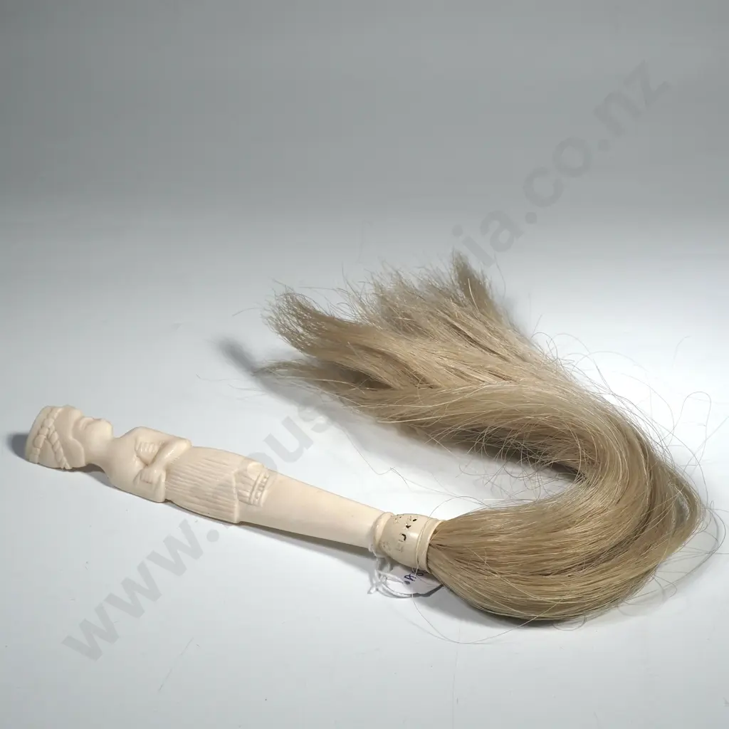 Carved Bone Ivory Horse Tail Fly Swap Image 1++