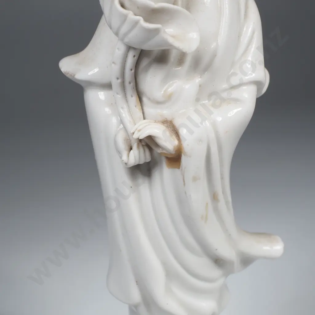Vintage Chinese Blanc De Chine Guanyin Figure Image 1++