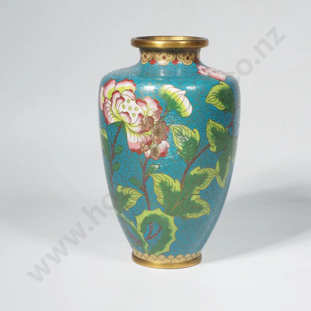 Vintage Chinese Cloisonne Vase a/f Image 1++