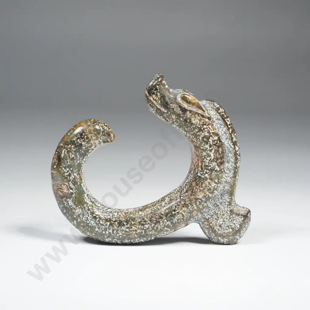 Hongshan Dynasty Styler C Shaped Stone Dragon Image 1++