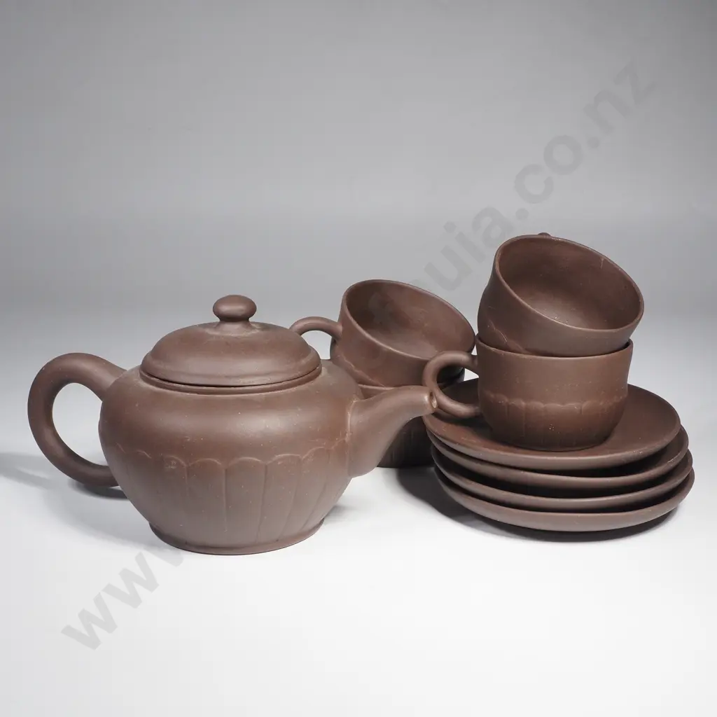 Vintage Chinese Yixing Clay Tea Set Image 1++