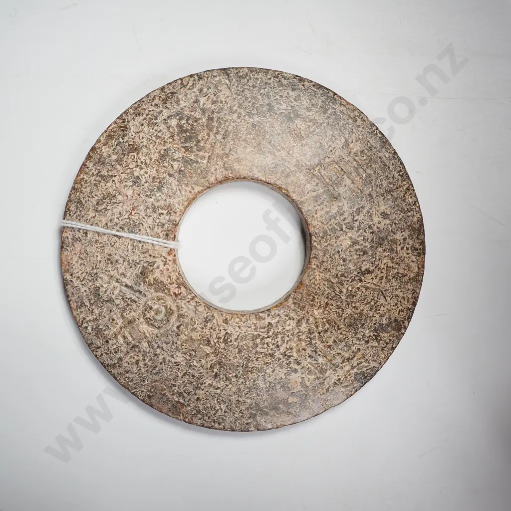 Chinese Jade Neolithic Style Chinese Bi Disc Ancient Motifs Image 1++