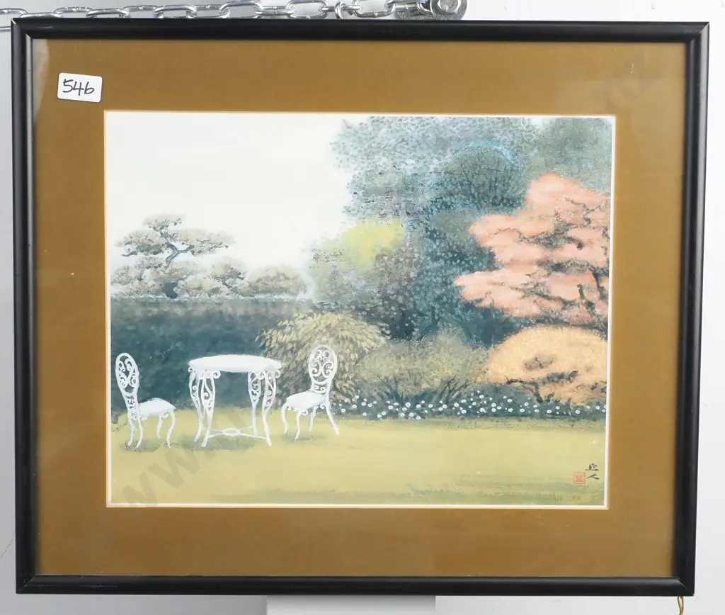 Garden Scene, Watercolour Image 1++