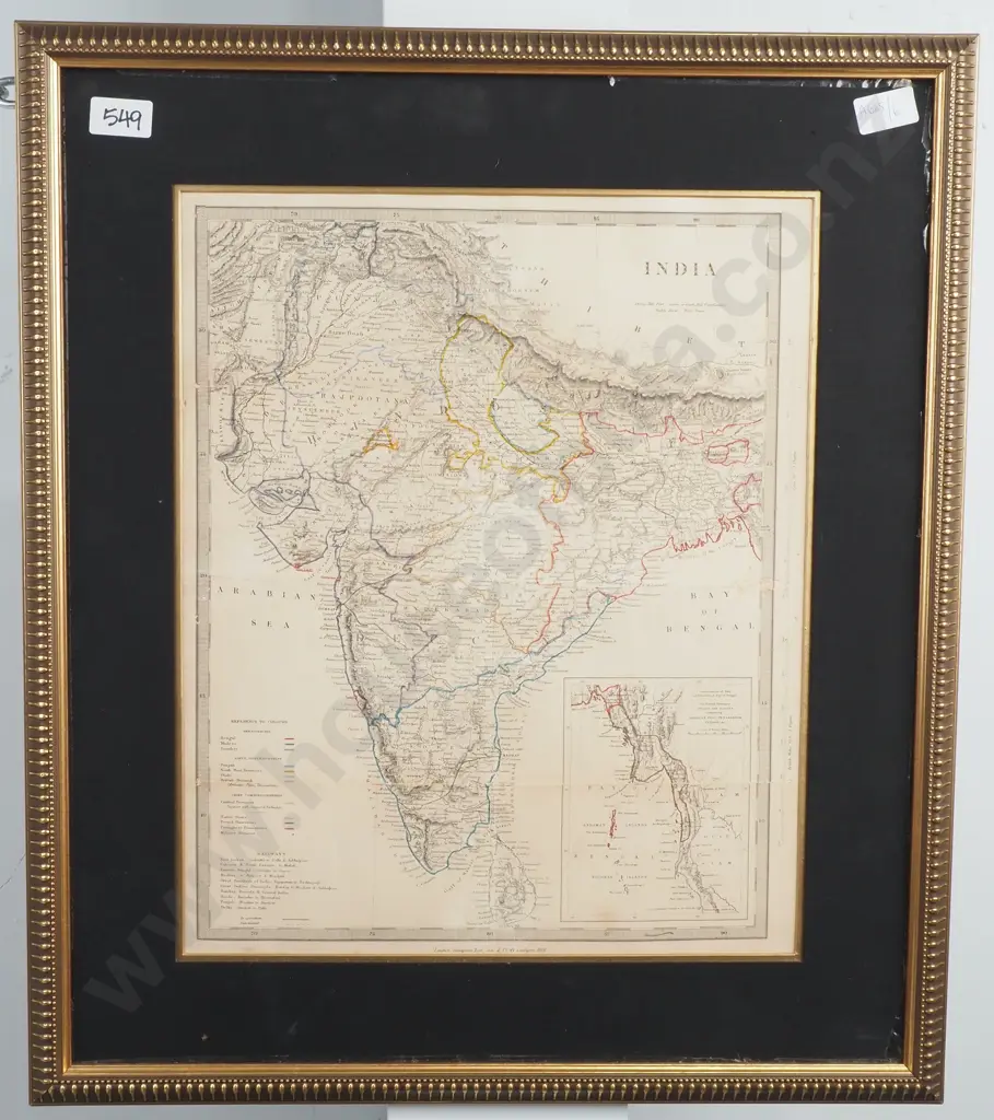 Antique Map Of India Image 1++