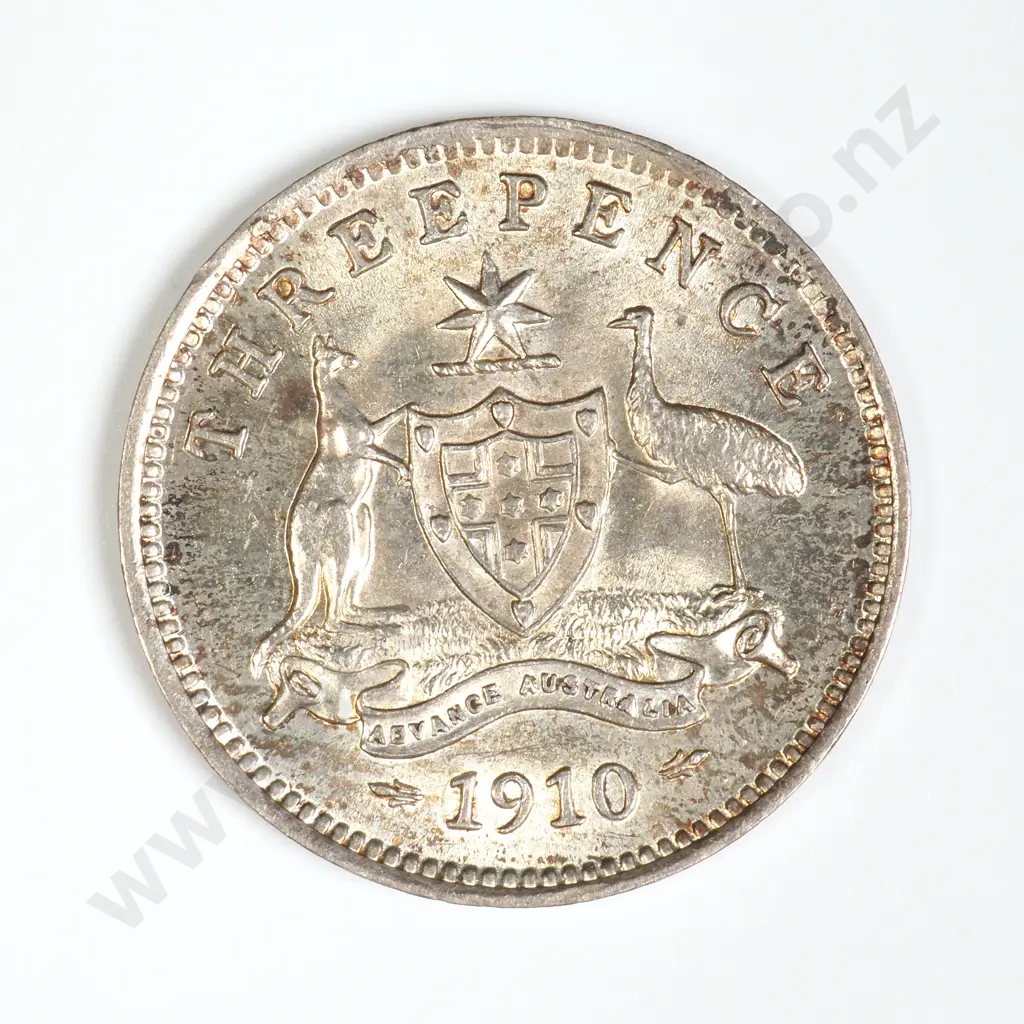 Australia 1910 Threepence Image 1++
