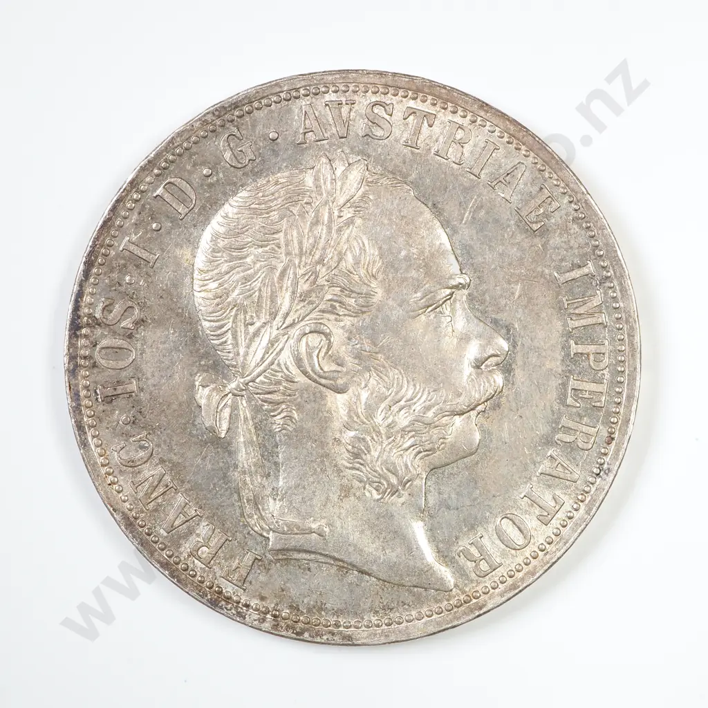1889 Austria Two Florins Image 1++