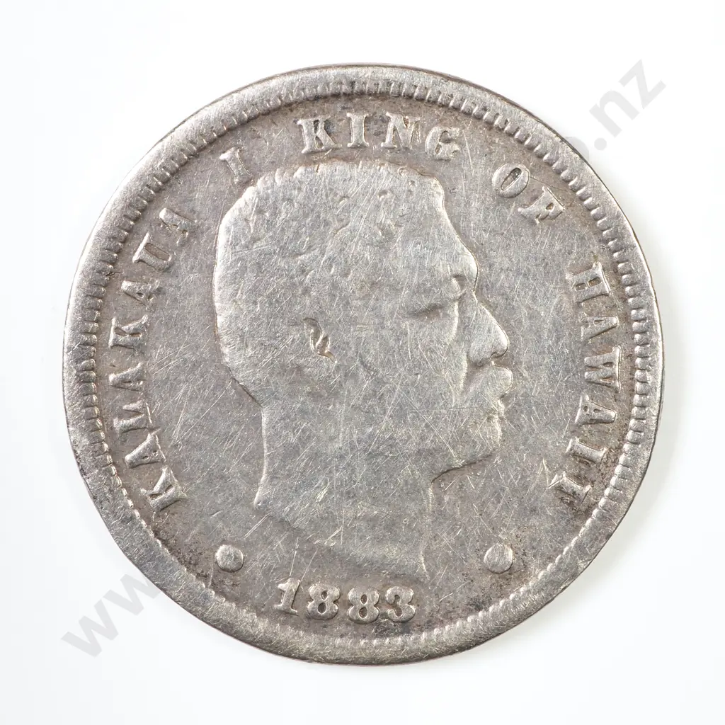 Hawaii 1883 Dime Image 1++