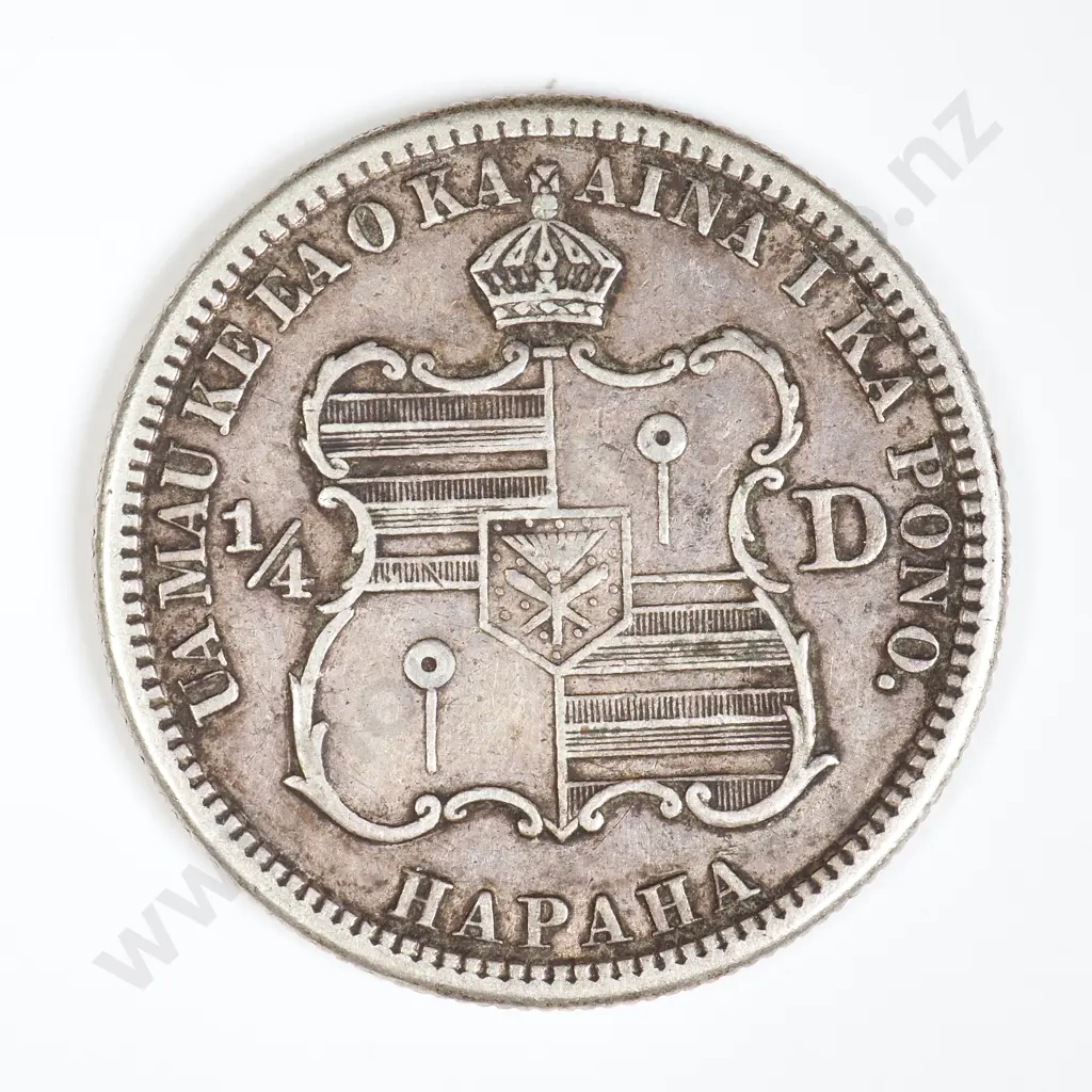 Hawaii 1883 Quarter Image 1++