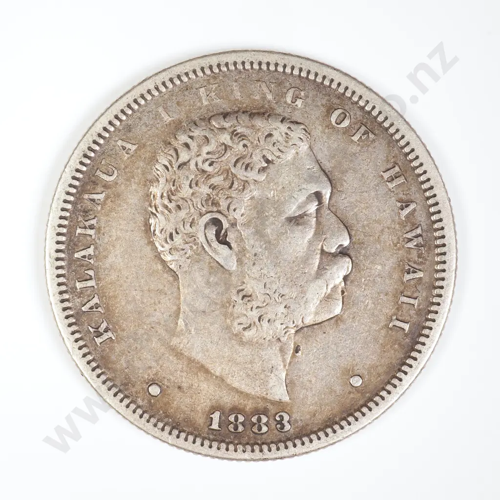 Hawaii 1883 Half Dollar Image 1++