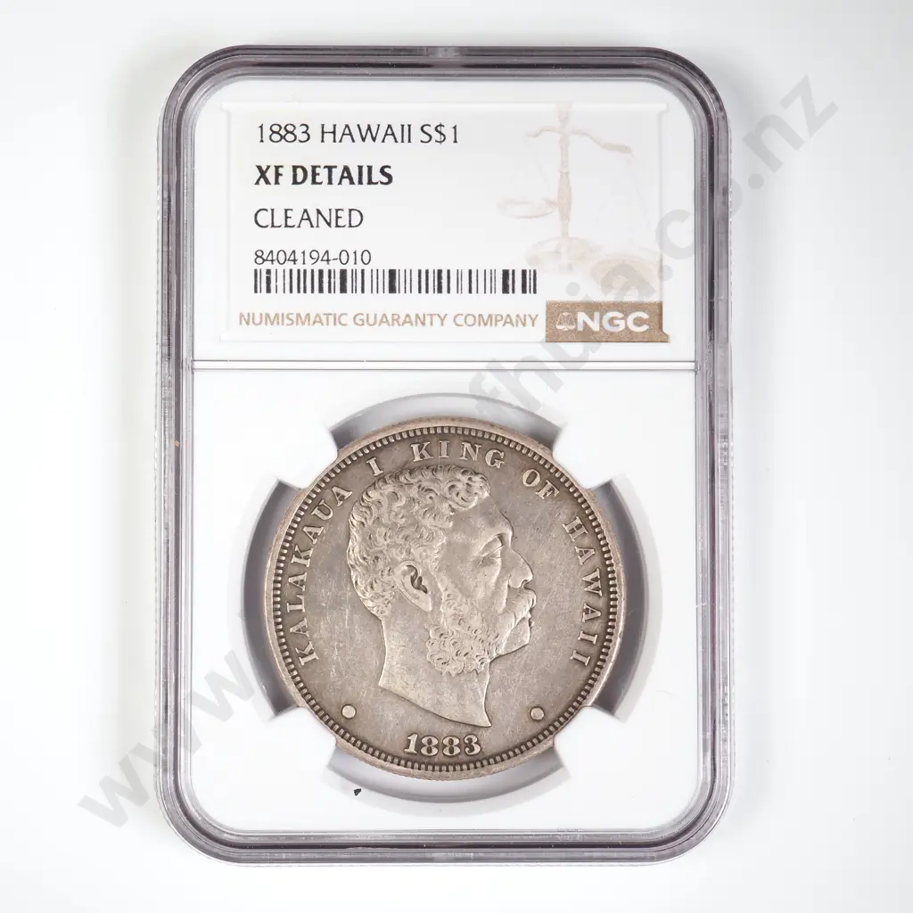 Hawaii 1883 Dollar NGC Slabbed Image 1++