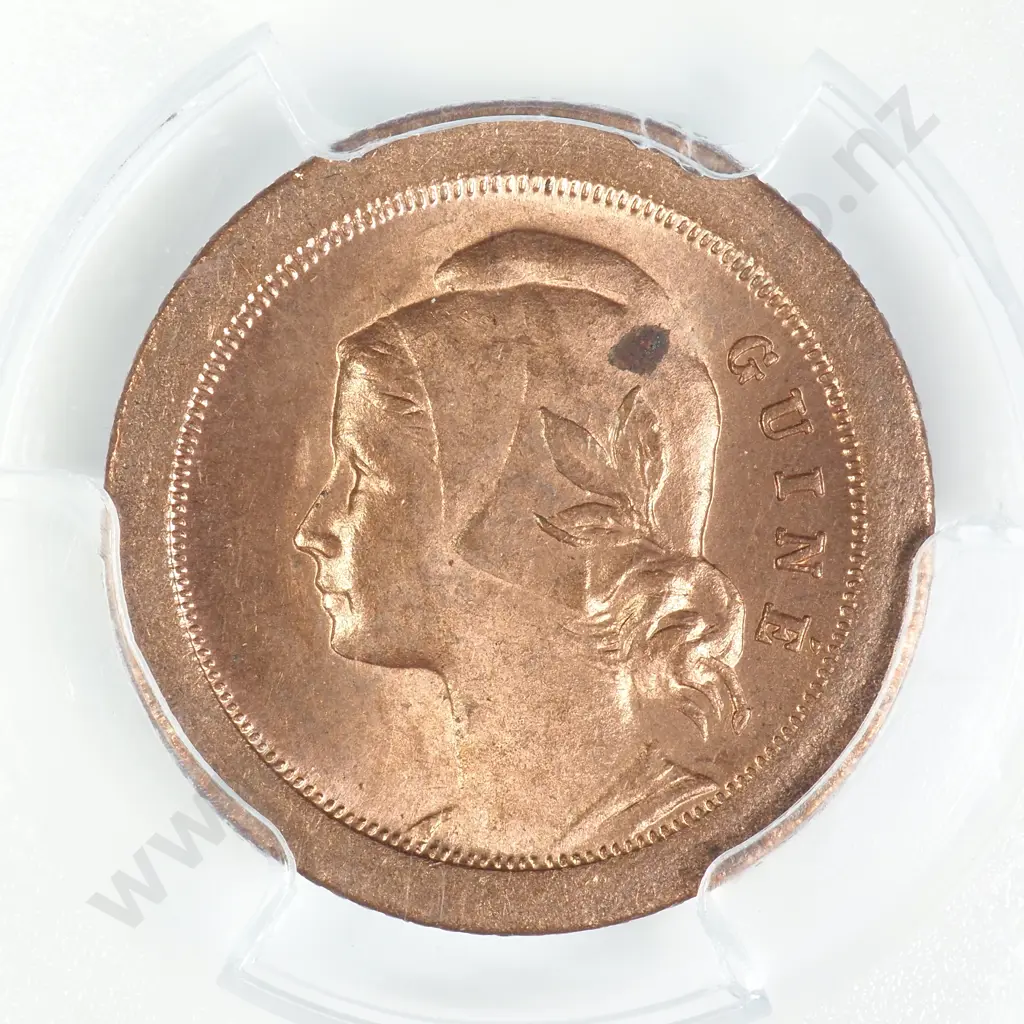 Guinea - Bissau 1933 5 Centavos PCGS MS 64 Slab Image 1++