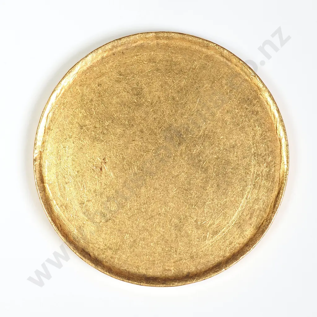 South Africa c1900 Blank 22ct Gold Pond - w/- Rim Image 1++