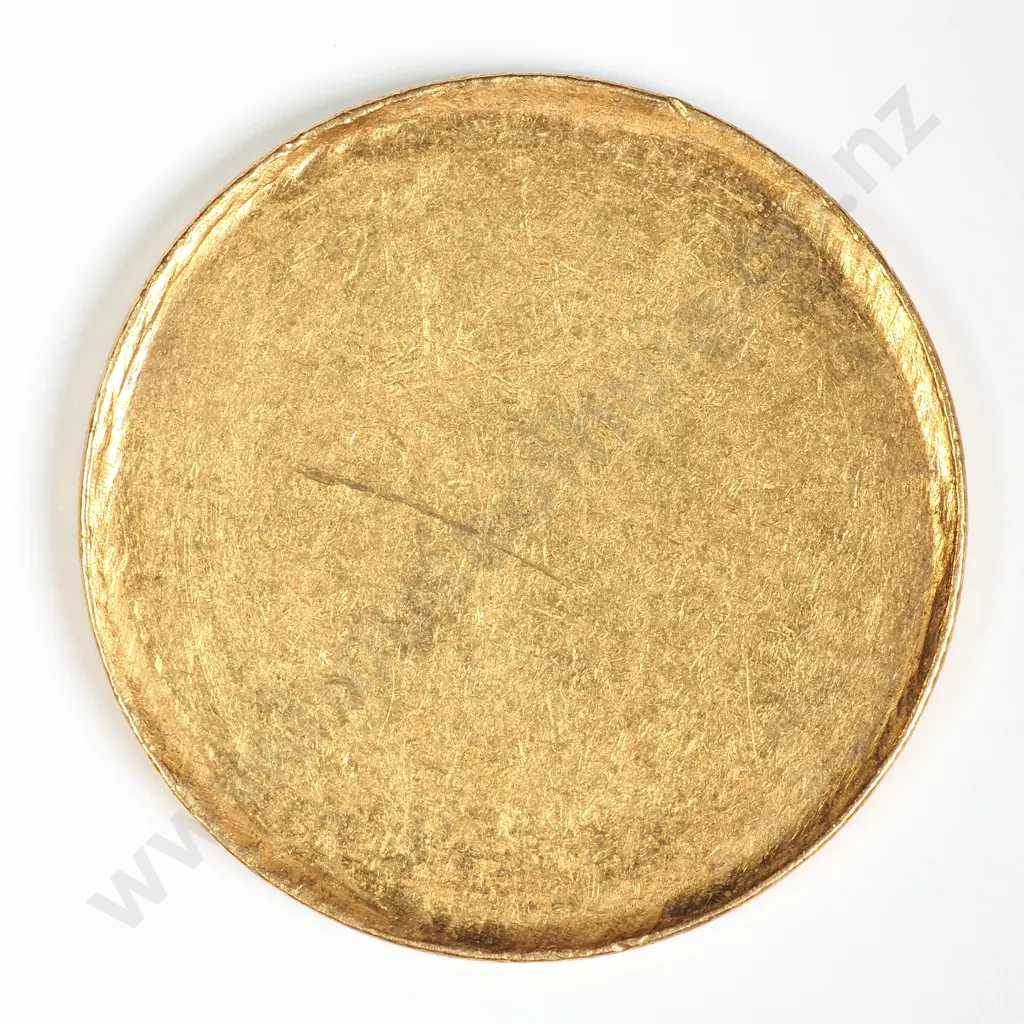 South Africa c1900 Blank 22ct Gold Pond - w/- Rim Image 1++