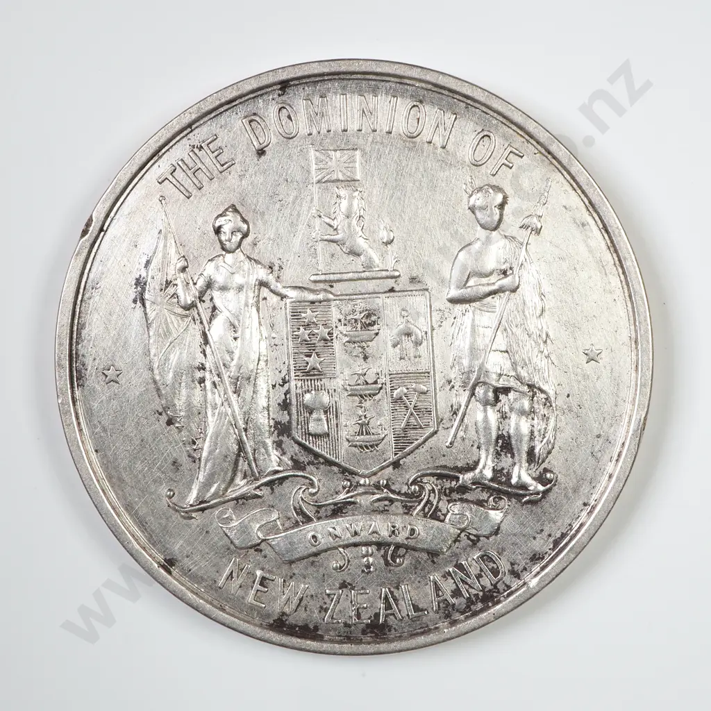 HMS NZ 1913 Medal - To Officers & Crew Image 1++
