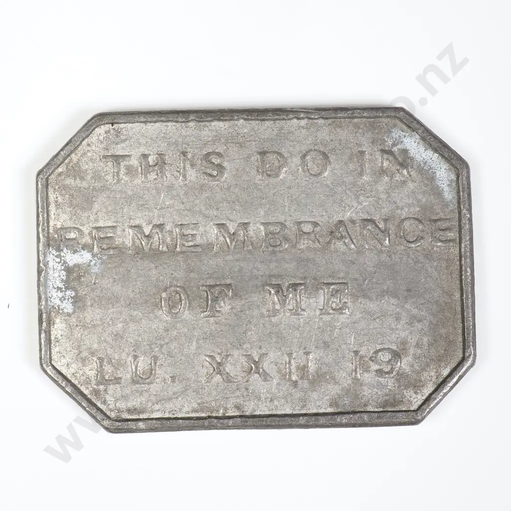 NZ 1864 Waihola Communion Token Image 1++