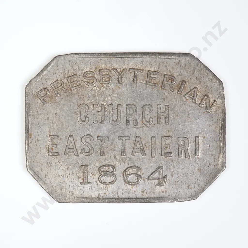NZ 1864 East Taieri Communion Token Image 1++
