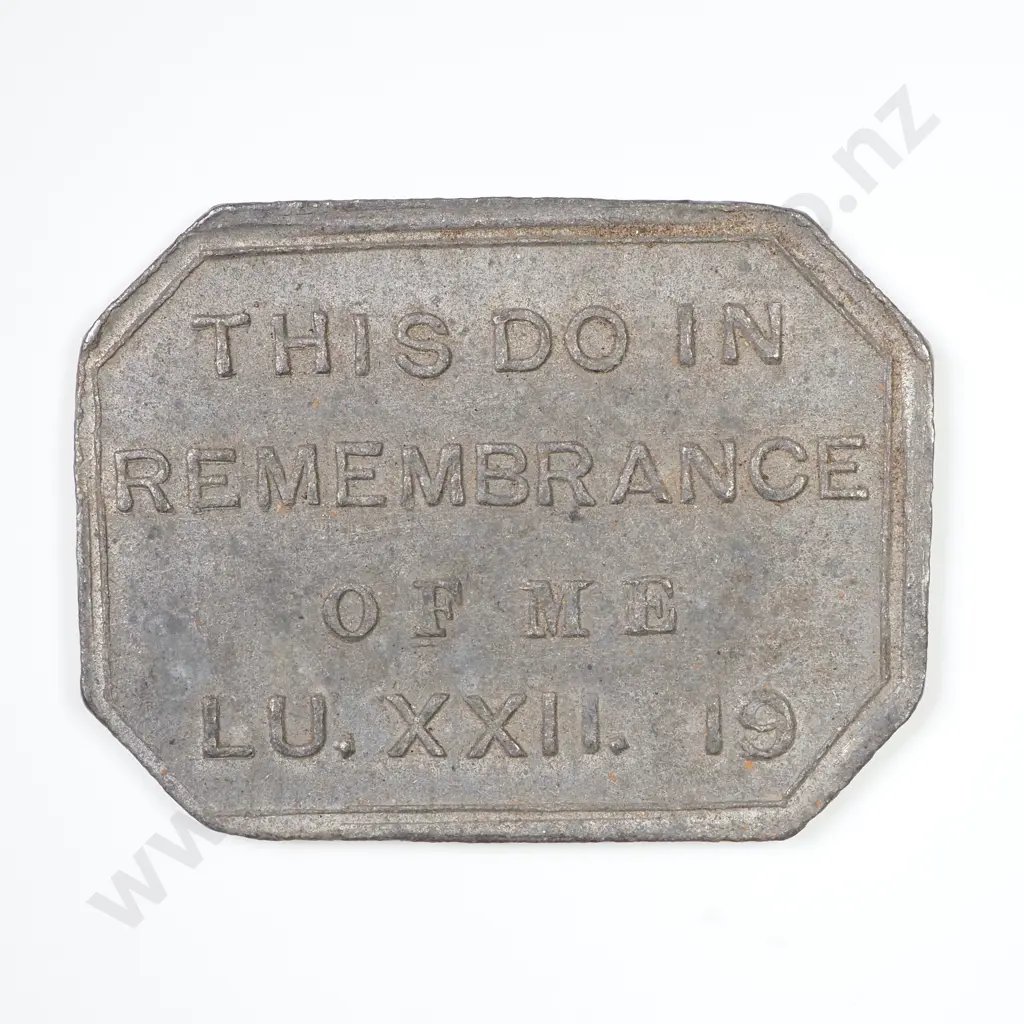 NZ 1864 East Taieri Communion Token Image 1++