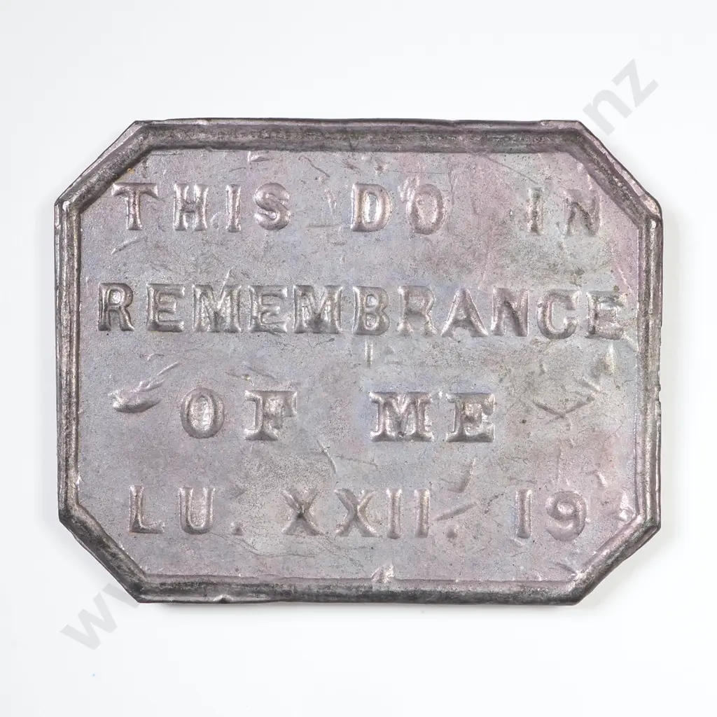 NZ 1864 West Taieri Communion Token Image 1++
