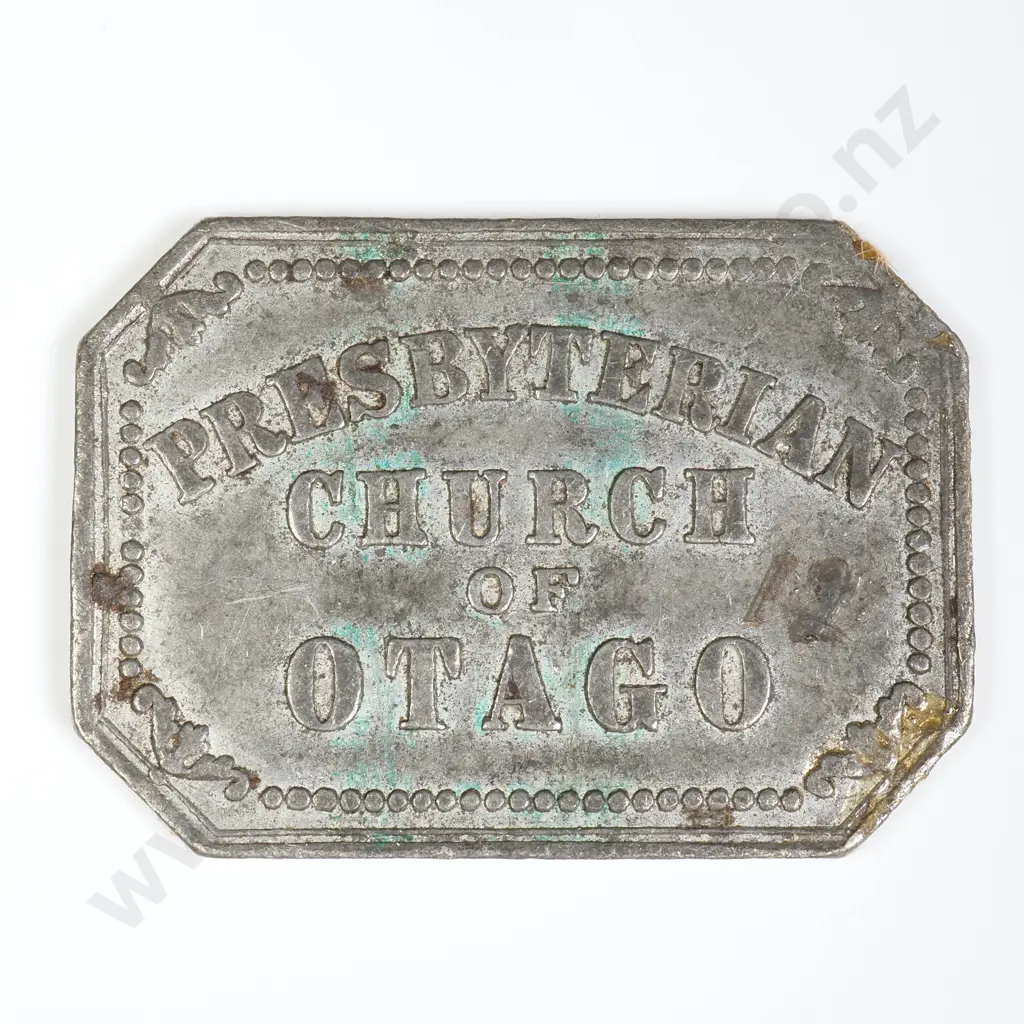 NZ Presbyterian Church of Otago Communion Token Image 1++
