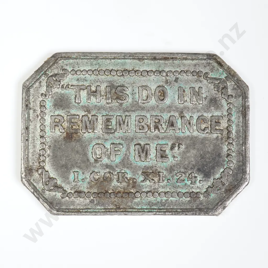 NZ Presbyterian Church of Otago Communion Token Image 1++