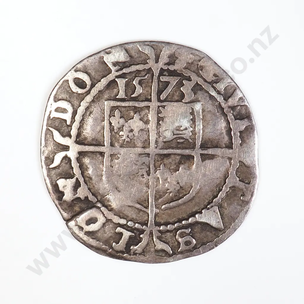 GB 1573 Three Halfpence - Elizabeth I Image 1++