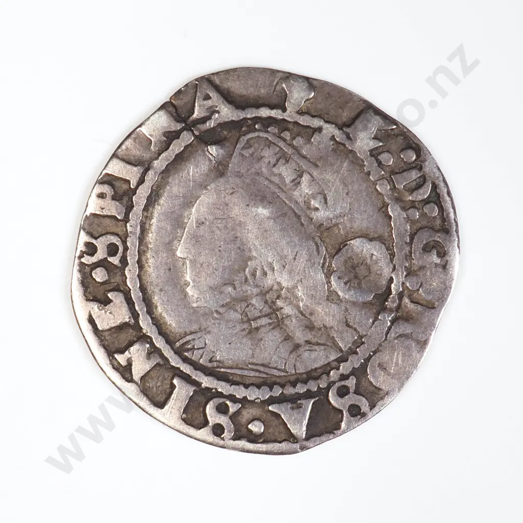 GB 1573 Three Halfpence - Elizabeth I Image 1++