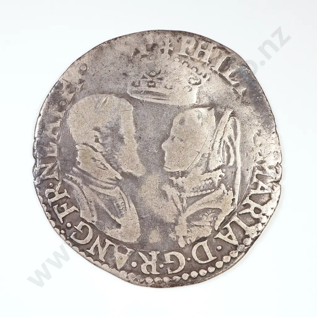 GB 1554-58 Shilling - Philip & Mary Image 1++