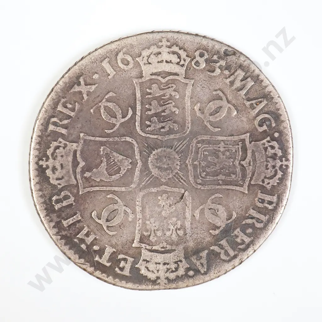 1683 Shilling - Charles III Image 1++