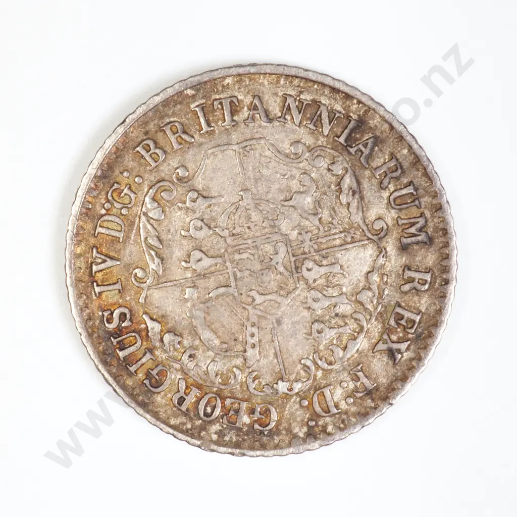 British West Indies 1822 1/16th Dollar "Anchor Money" Image 1++
