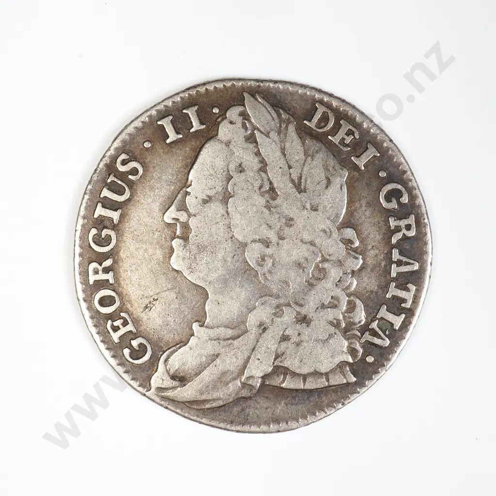 GB 1743 George II Sixpence Image 1++