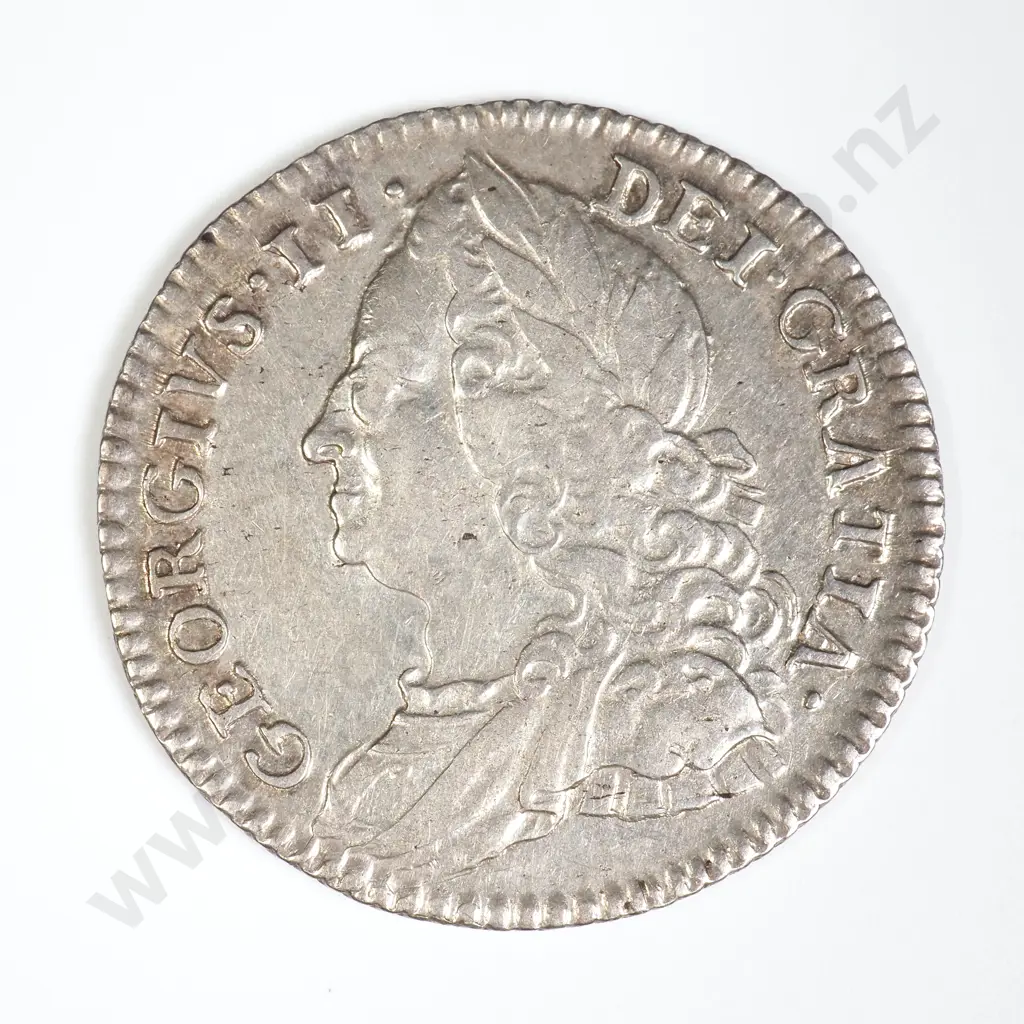 GB 1750 Sixpence George II Image 1++