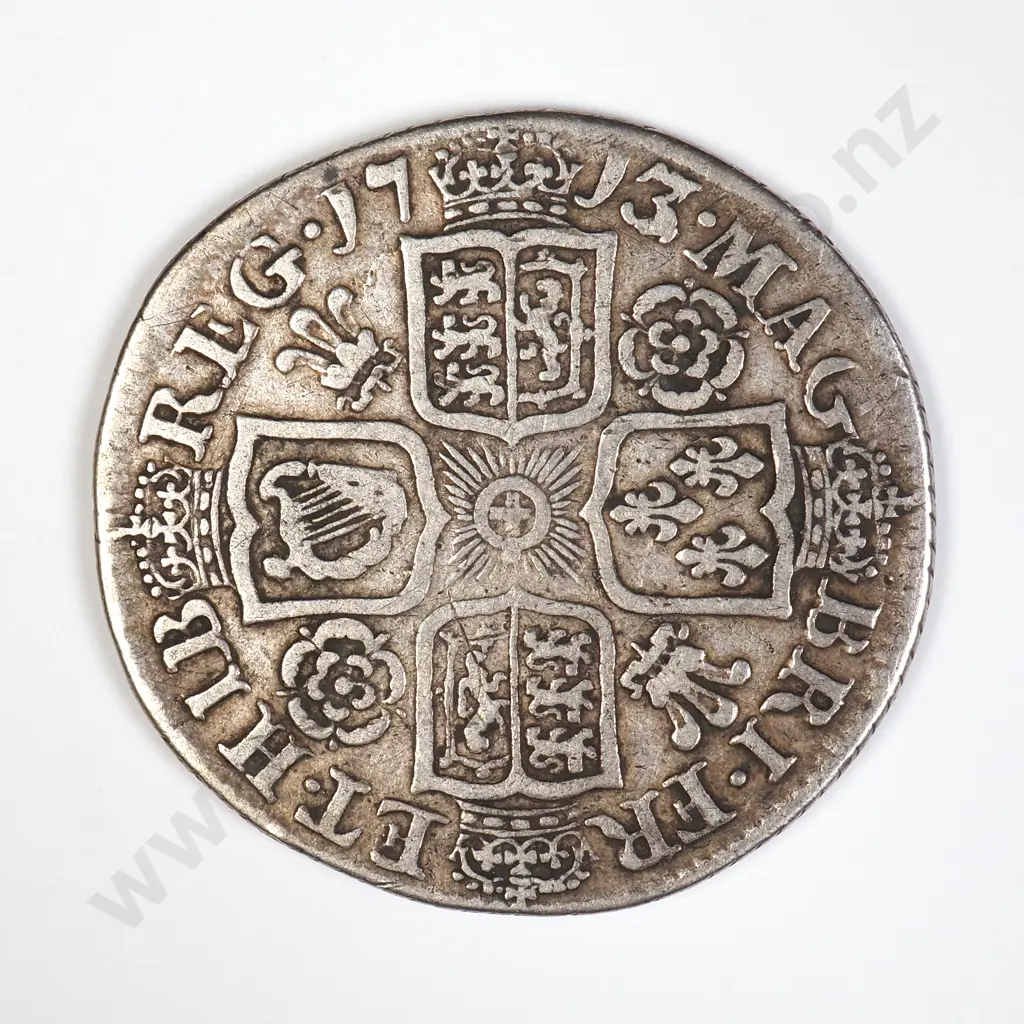 GB 1713/2 Shilling - Queene Anne Image 1++