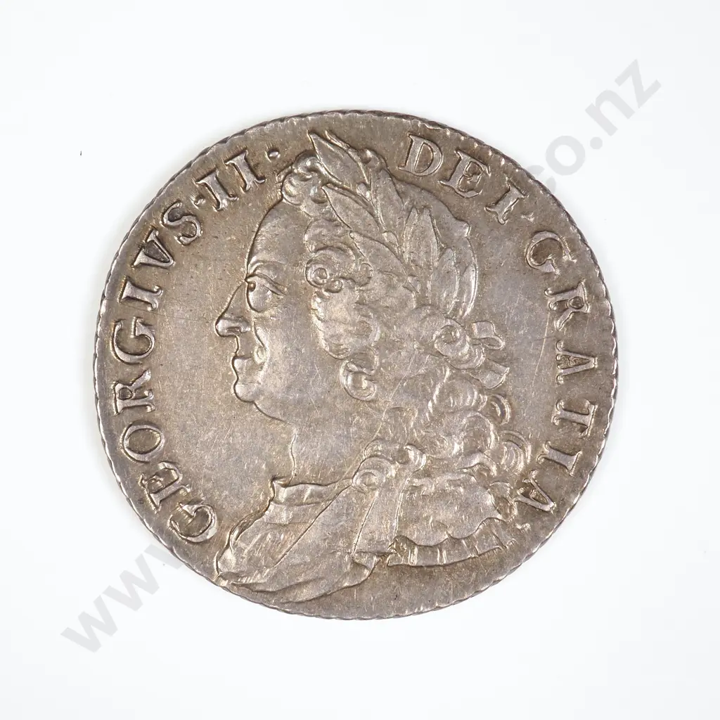 GB 1758 George II Shilling Image 1++